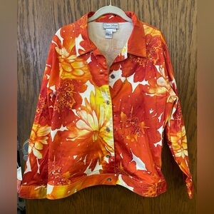 Diane Gilman Rare Floral Embroidered Jacket